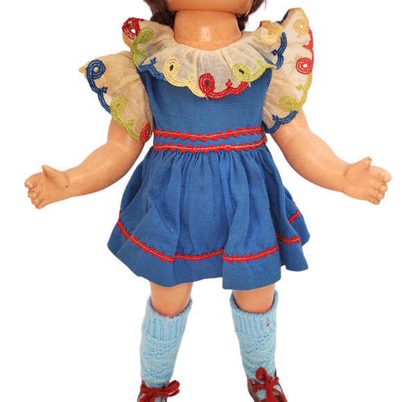 Vintage Composite Doll 15 in Unmarked - Picture 3 of 16